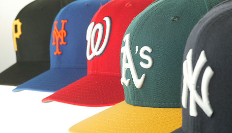 baseball cap rack. appropriate aseball cap.