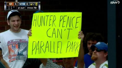 Pence Mets signs Parallel Park